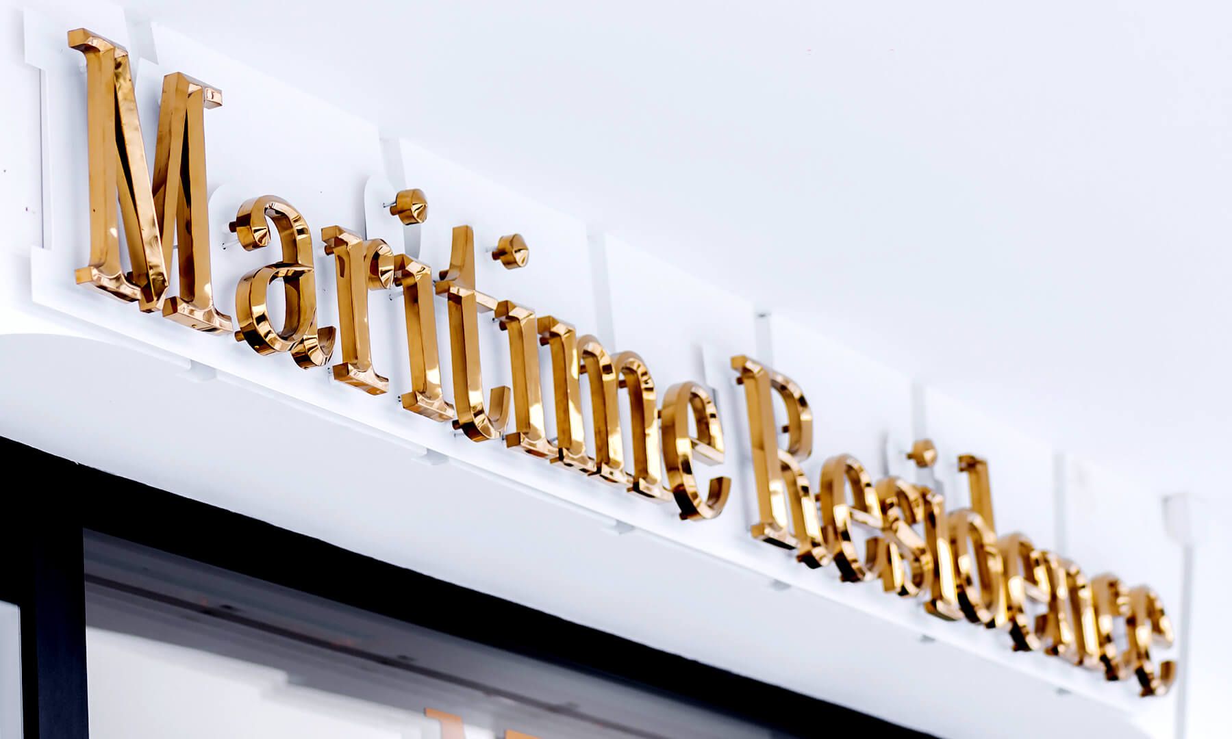 maritime - maritime;residence-literature-hallo-efect-gold-lettering